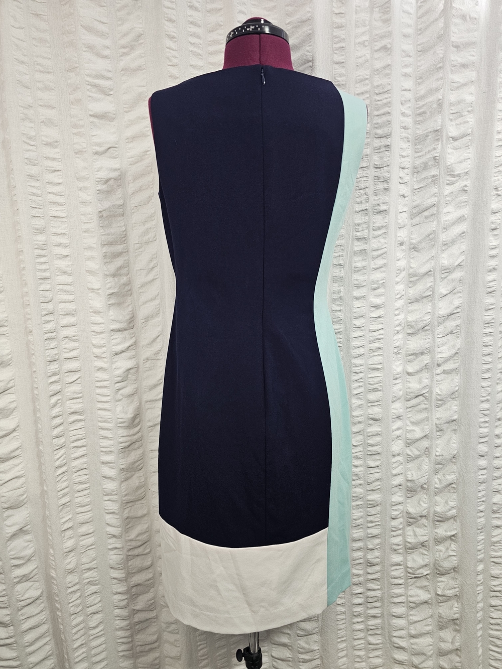 Lauren Ralph Lauren Sleeveless Color-block Sheath Shift Dress - Picture 7 of 16